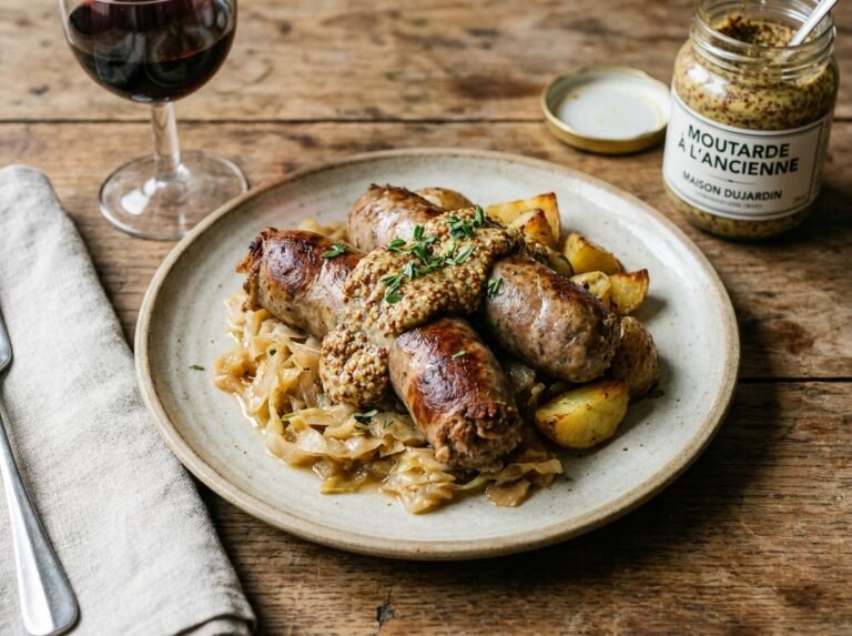 Andouillettes à la moutarde à l&rsquo;ancienne : une recette traditionnelle riche en saveurs