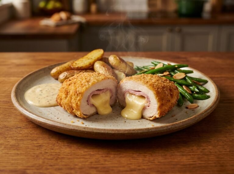 Cordon bleu de poulet au fromage fondant : la recette maison croustillante et irrésistible