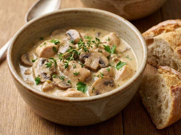 Poulet crémeux aux champignons : la recette facile, onctueuse et pleine de saveurs