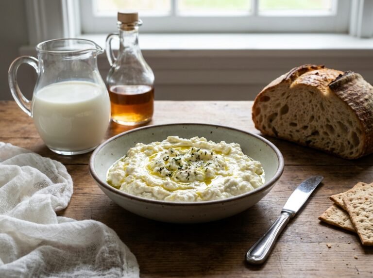Fromage à tartiner maison au lait et au vinaigre