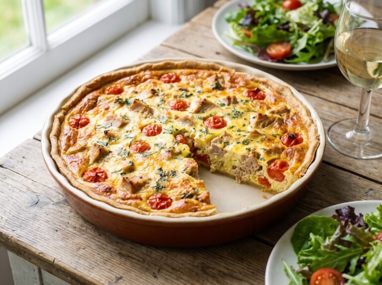 Quiche express au thon et à la tomate : la recette facile, rapide et délicieuse