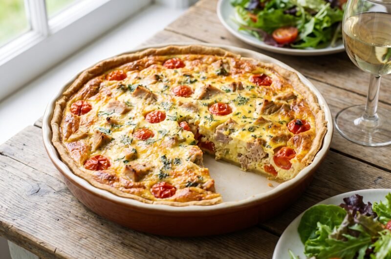 Quiche express au thon et à la tomate : la recette facile, rapide et délicieuse