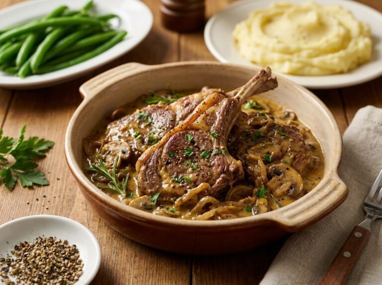 Côtelettes de bœuf à la moutarde mijoteuse : une recette tendre et réconfortante