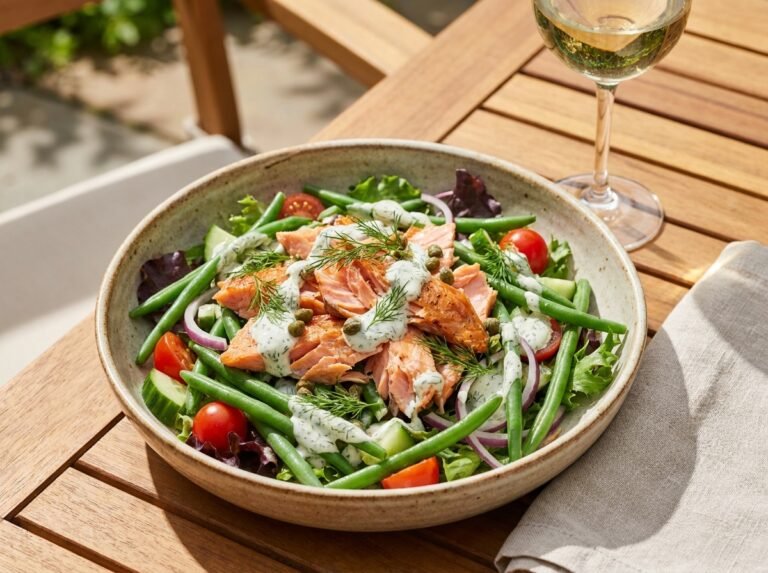 Salade de Saumon Fumé aux Haricots Verts : Une Recette Fraîche, Légère et Gourmande