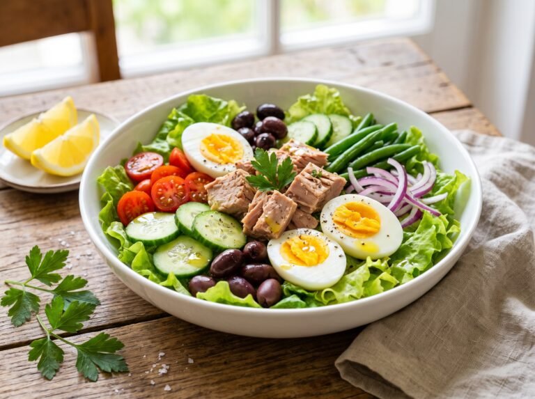 Salade au thon et œufs durs : une recette fraîche, équilibrée et rapide