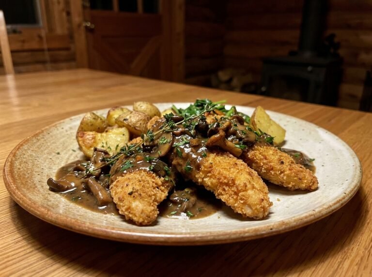 Aiguillettes à la sauce forestière
