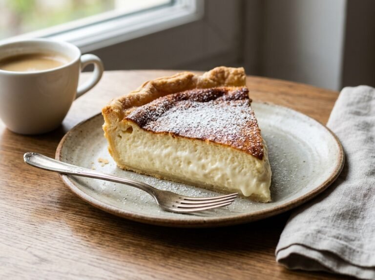 Tarte alsacienne au fromage blanc, légère & fondante