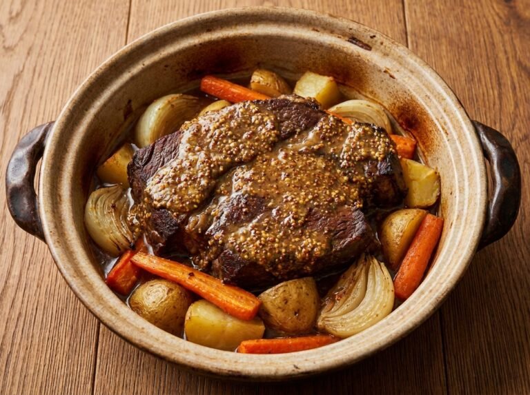 Côtelettes de bœuf à la moutarde à la mijoteuse