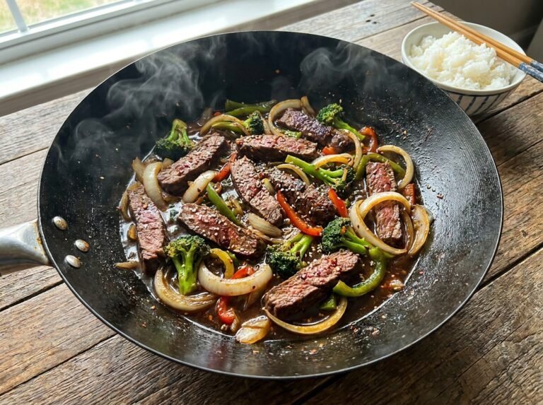 Bœuf sauté aux oignons : une recette rapide, tendre et savoureuse
