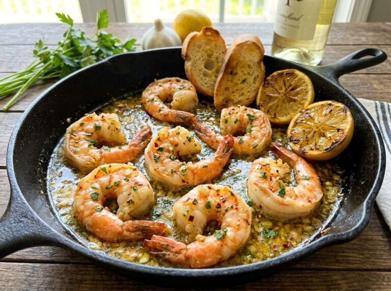 Buttered Garlic Shrimp : crevettes à l’ail et au beurre