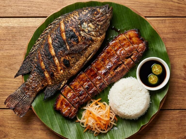 Paksiw na Tilapia with Pork Liempo