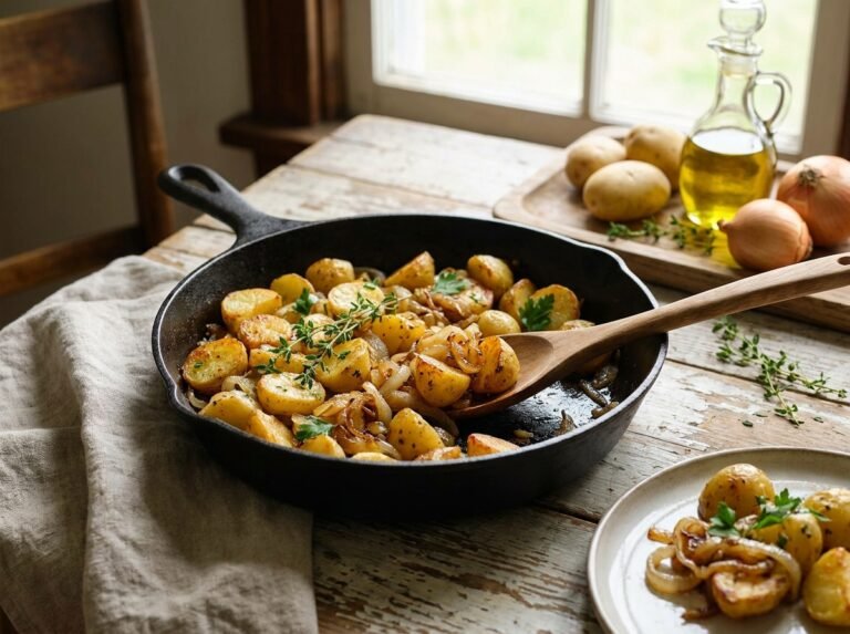 Pommes de Terre aux Oignons : La Recette Simple et Gourmande