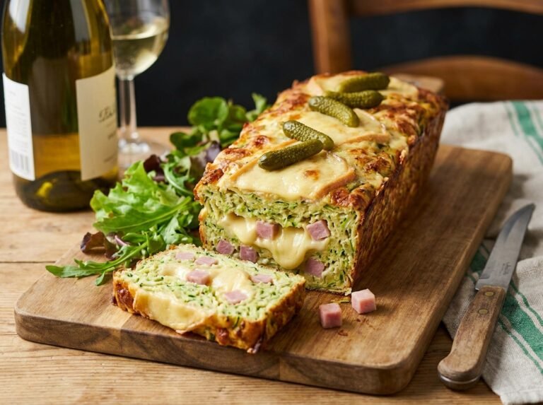 Croque-cake de courgettes au jambon et à la raclette : la recette fondante et gourmande