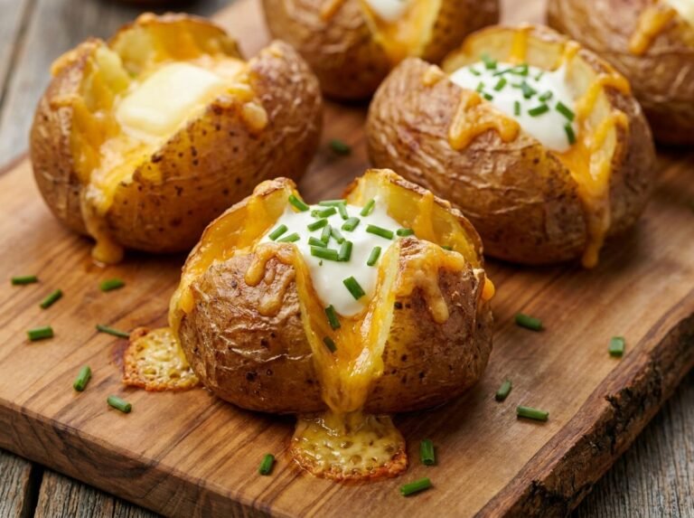 Pommes de terre croustillantes au four, dorées et fondantes !