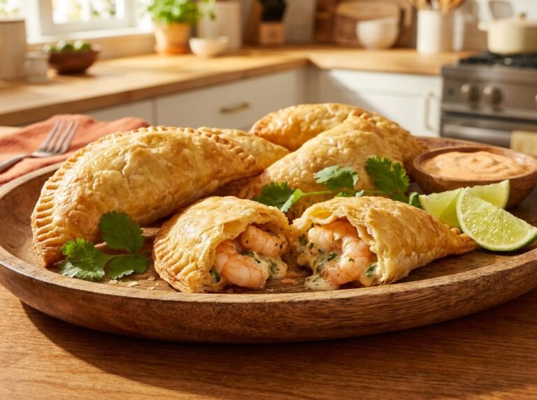 Golden Shrimp Empanadas