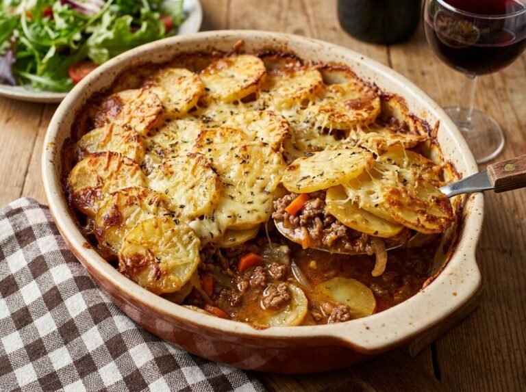 Gratin de Pommes de Terre à la Viande Hachée : Une Recette Familiale Gourmande et Réconfortante