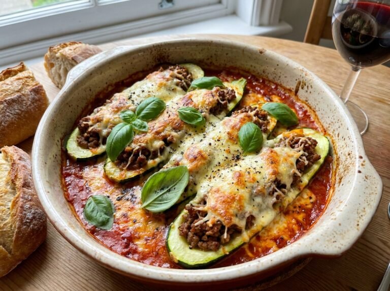 Courgettes Farcies Gratinées à la Viande et Sauce Tomate Fondante : Une Recette Familiale et Gourmande