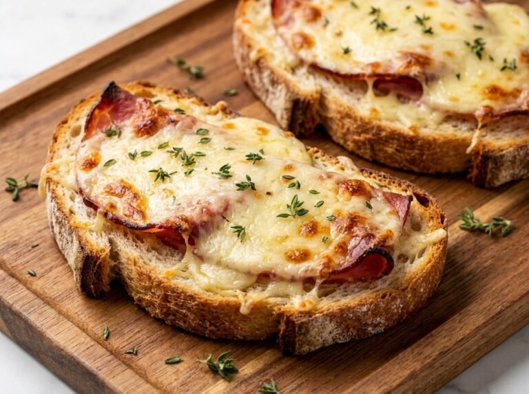 Tartines gratinées au jambon et fromage : une recette croustillante et fondante