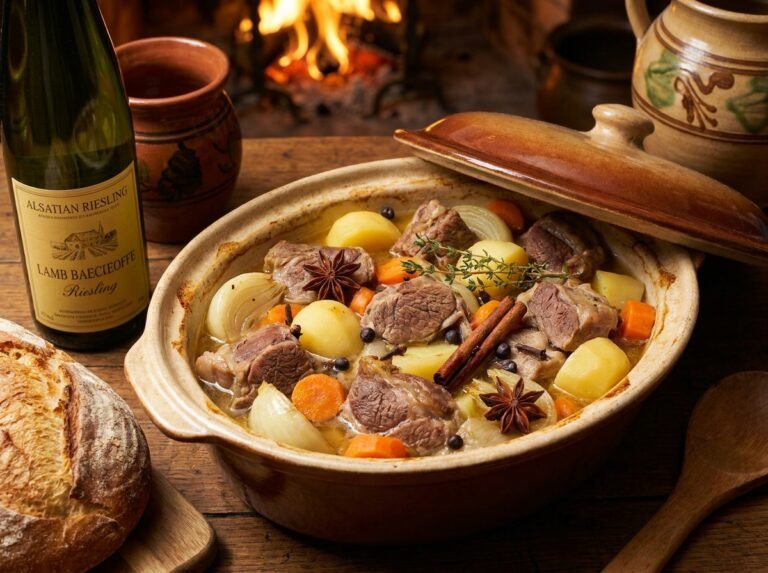 Baeckeoffe d’agneau aux épices : une recette alsacienne fondante et parfumée