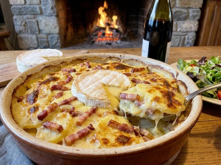 Gratin Montagnard aux Pommes de Terre, Lardons et Reblochon