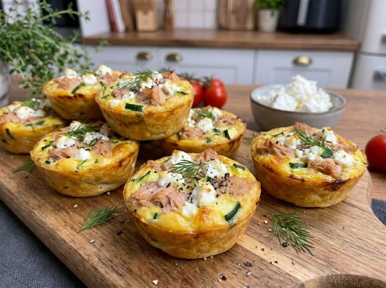 Mini-Quiches au Thon, Courgette et Chèvre Frais : Une Recette Facile, Gourmande et Parfaite pour Toutes les Occasions