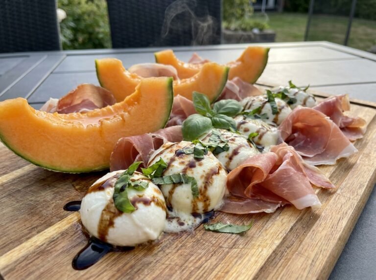 Melon, jambon cru & mozzarella : frais, fondant et plein de saveurs !