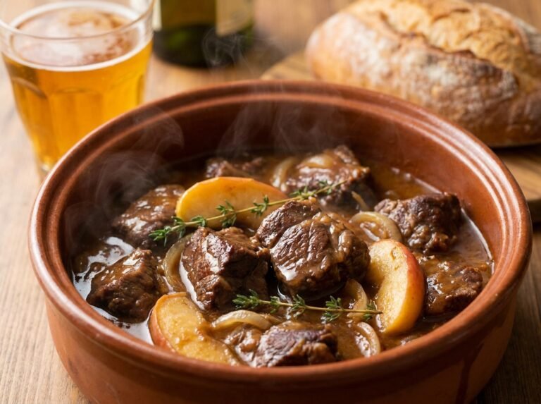 Joue de bœuf au cidre fondante : une recette mijotée pleine de saveurs