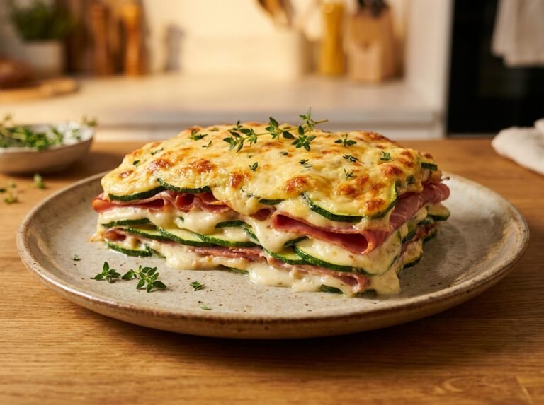 Millefeuille de Courgettes, Jambon & Béchamel : Une Recette Fondante, Légère et Gourmande