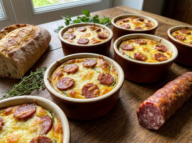 Mini-Gratins de Courgettes à la Saucisse de Montbéliard