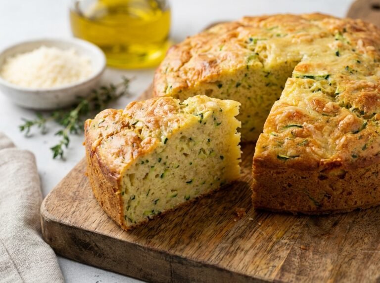 Gâteau moelleux courgettes & parmesan