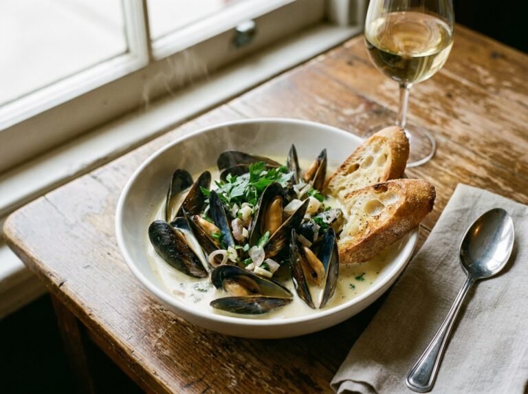 Moules marinières à la crème : une recette généreuse et facile