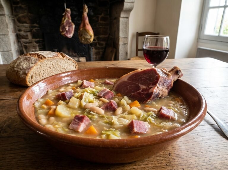 Soupe paysanne au jambon de Bayonne : une recette traditionnelle, généreuse et réconfortante