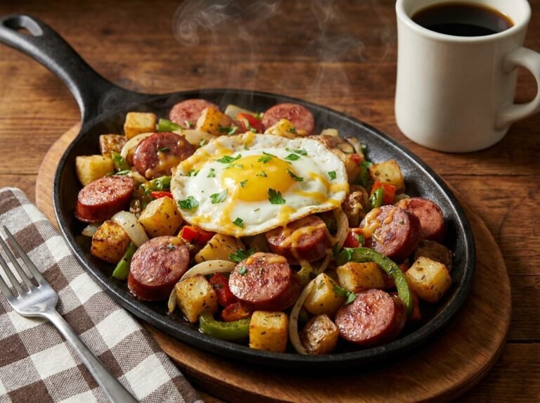 Poêlée de pommes de terre aux saucisses : une recette facile, généreuse et réconfortante