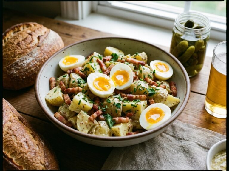 Salade de Pommes de Terre aux Lardons et Œufs : Une Recette Gourmande et Conviviale