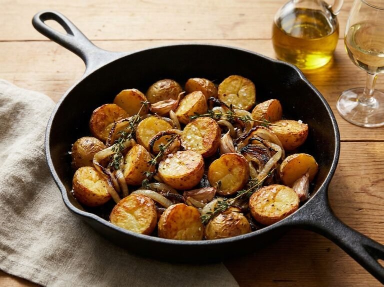 Pommes de terre aux oignons : une recette simple, fondante et croustillante
