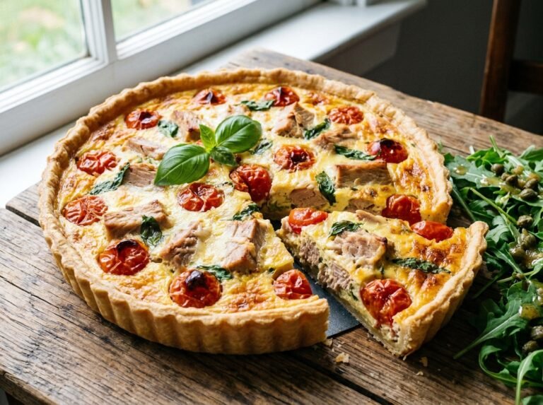 Quiche au Thon et aux Tomates : La Recette Facile et Savoureuse