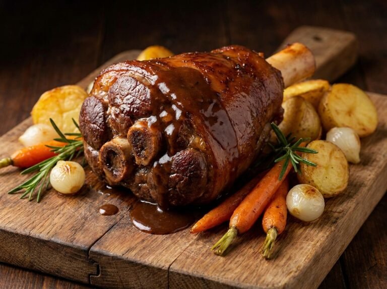 Jarret de Bœuf Rôti (Codillo Asado) : Une Recette Fondante et Pleine de Saveurs