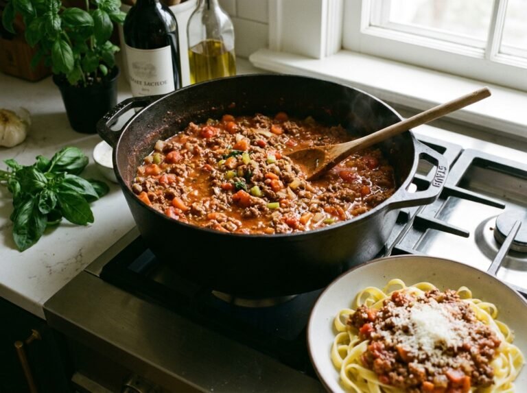 Sauce Bolognaise Maison : La Recette Authentique, Facile et Savoureuse