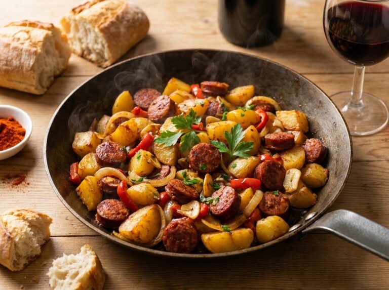 Poêlée Chorizo & Pommes de Terre : la recette facile, généreuse et pleine de saveurs