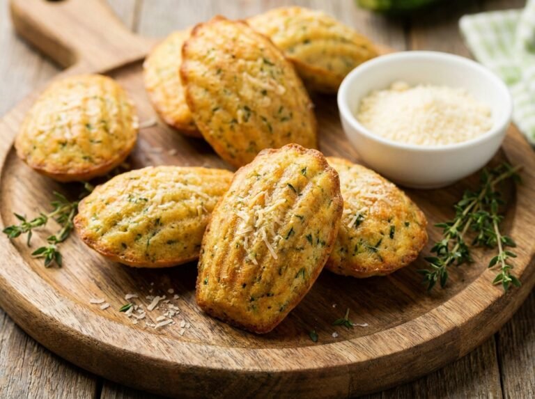 Madeleines salées aux courgettes : recette facile et moelleuse