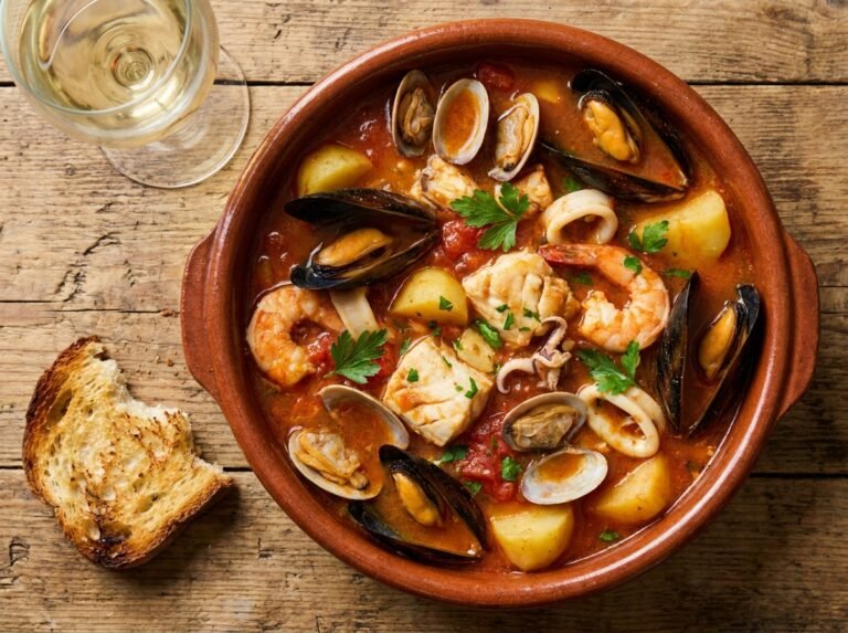 Zarzuela aux Fruits de Mer et de Poissons : La Recette Traditionnelle Espagnole aux Saveurs Méditerranéennes