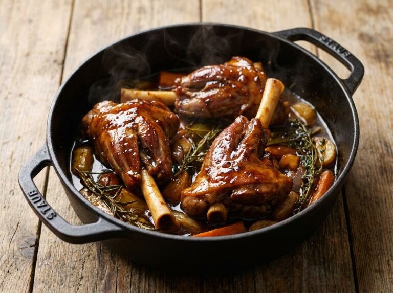 Souris d’agneau fondantes, mijotées au miel doux