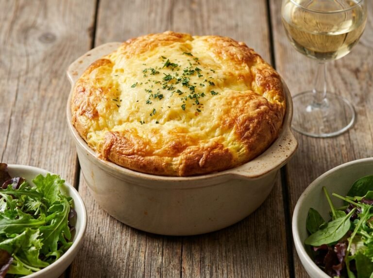 Quiche soufflée au fromage : une recette légère, fondante et gourmande