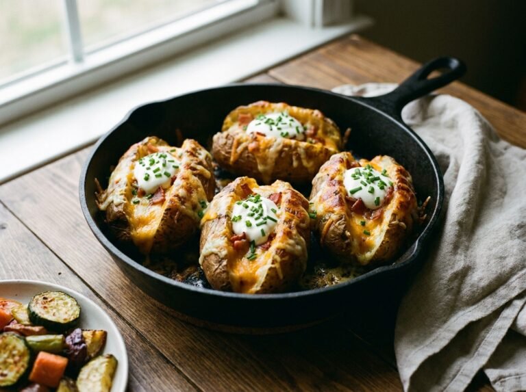 Pommes de terre farcies au fromage : une recette fondante et réconfortante