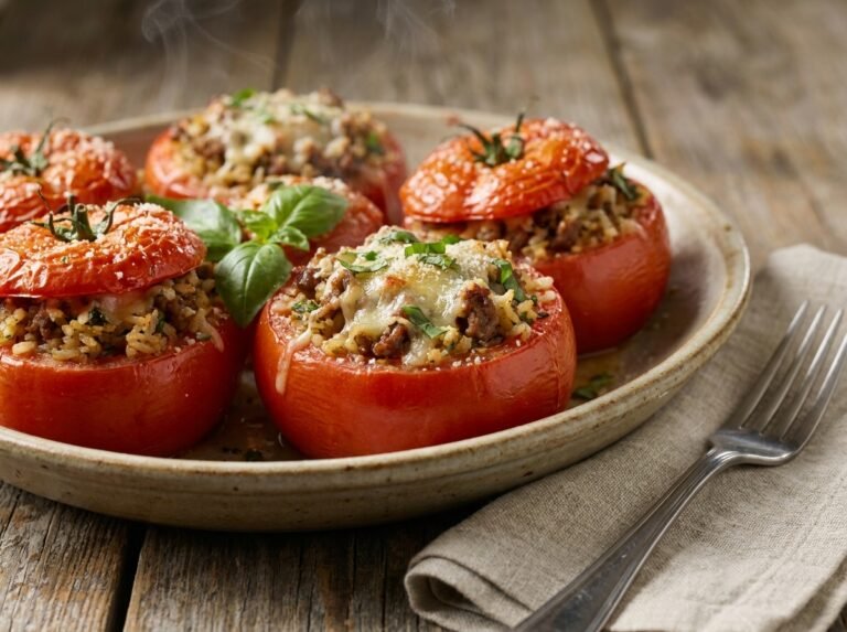 Tomates farcies moelleuses et bien garnies en 30 minutes
