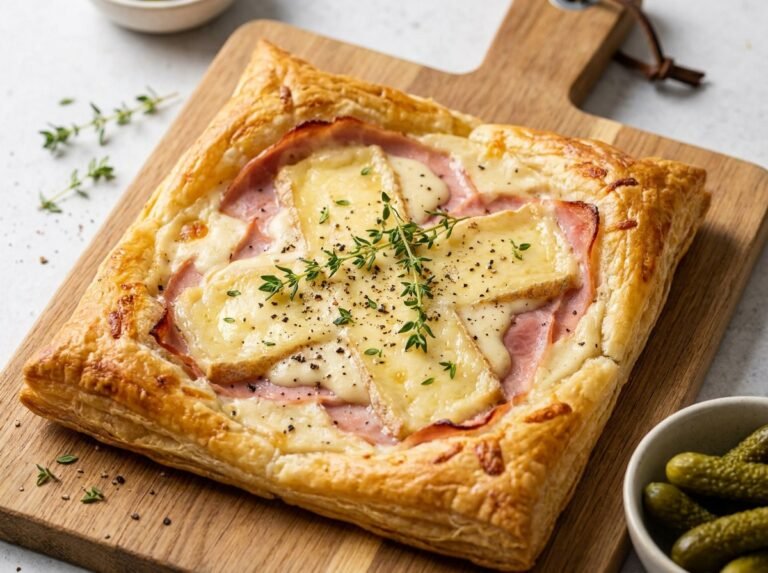 Tarte Façon Croque-Monsieur, Jambon & Comté