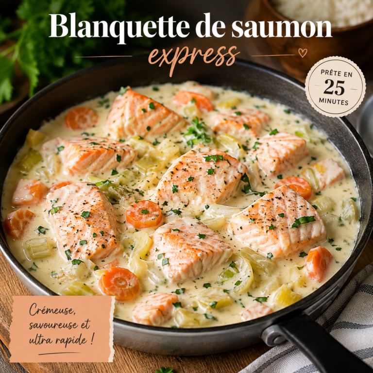 Blanquette de saumon express : une recette crémeuse prête en quelques minutes