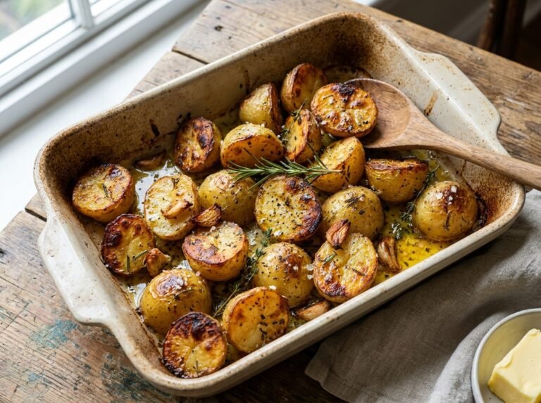 Pommes de Terre à l’Ail et au Beurre au Four