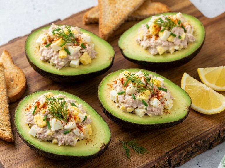 Coupelles Avocat, Œufs & Thon Crémeuses : la recette fraîche, rapide et gourmande