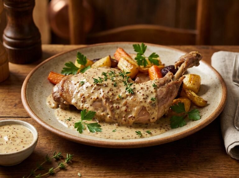 Lapin à la moutarde